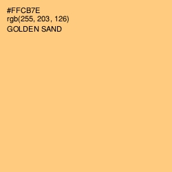 #FFCB7E - Golden Sand Color Image